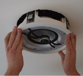 installing custom install ceiling speaker